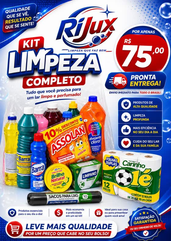 Panfleto Kit Limpeza Completo